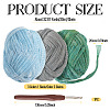 3 Skeins 3 Colors Polyester Yarn DIY-MB0002-06B-4