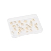 20Pcs 5 Styles Brass Pave Clear Cubic Zirconia Links Connector Charms KK-FS0002-05-6