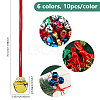 60Pcs 6 Colors Iron Bell Pendant Decorations AJEW-ME0002-50-2