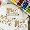 2Pcs 2 Style 8-Position Wood Embroidery Thread Storage Trays DIY-WH0625-001-4