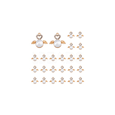 40Pcs Alloy Rhinestone Pendants FIND-DC0002-97-1