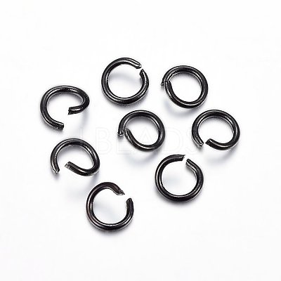 Ion Plating(IP) 304 Stainless Steel Open Jump Rings X-STAS-H467-03B-5MM-1