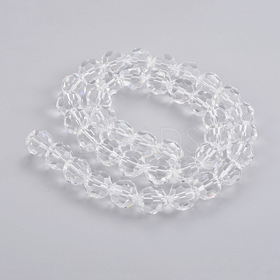 Imitation Austrian Crystal Bead Strands G-M181-10mm-01A-1