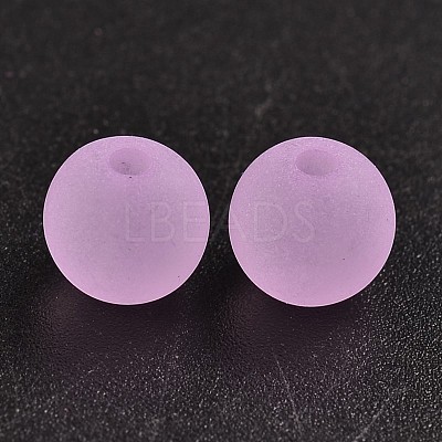 Transparent Acrylic Ball Beads FACR-R021-8mm-08-1