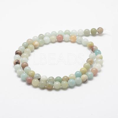 Natural Flower Amazonite Beads Strands G-G697-F06-4mm-1