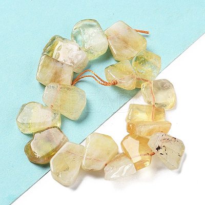 Heated Natural Citrine Beads Strands G-P528-K07-01-1