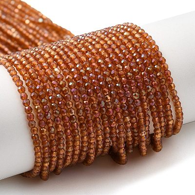 Electroplate Transparent Glass Beads Strands LS-GLAA-H021-01A-FR02-1