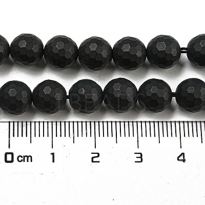 Natural Black Onyx Beads Strands G-D710-8mm-06-1