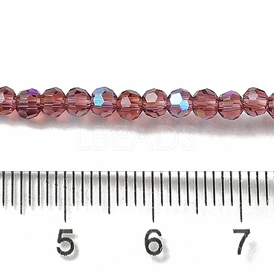 Electroplate Transparent Glass Beads Strands LS-EGLA-A035-T3mm-L13-1