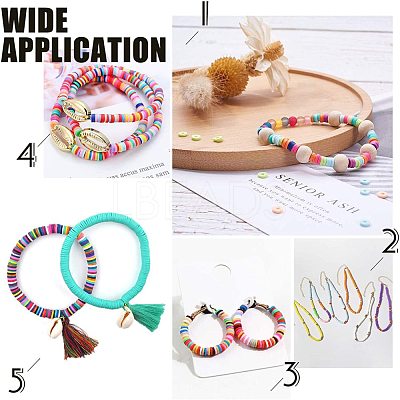 Handmade Polymer Clay Beads CLAY-R067-4.0mm-34-1