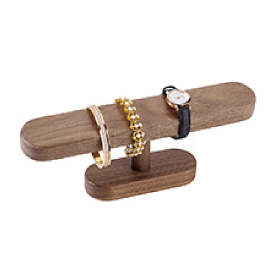 Wood T Bar Bracelet Display Stands ODIS-WH0061-39-1