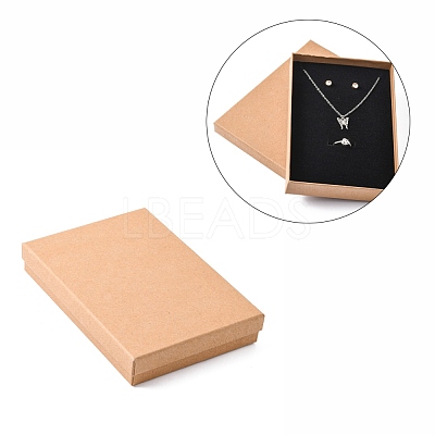 Kraft Paper Box CON-WH0009-02-1