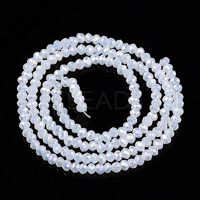 Electroplate Glass Beads Strands EGLA-A044-J1mm-B06-1