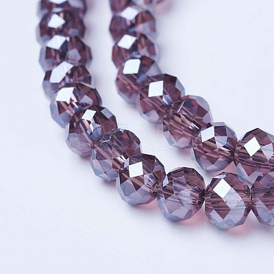 Electroplate Glass Beads Strands EGLA-A044-T2mm-A13-1