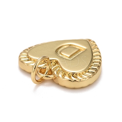 Rack Plating Real 18K Gold Plated Brass Pendants KK-E260-01G-D-1