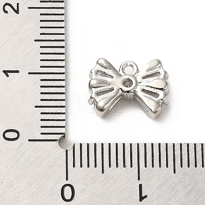 Brass Micro Pave Clear Cubic Zirconia Pendants ZIRC-P113-03P-1
