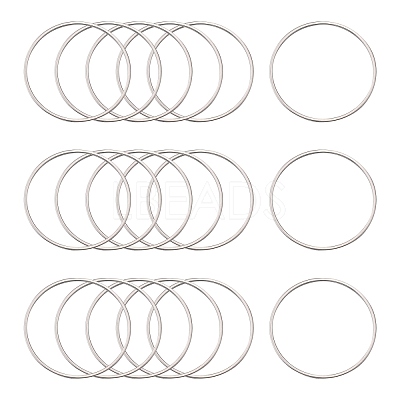 Tarnish Resistant 304 Stainless Steel Linking Ring STAS-T047-15C-1
