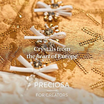Preciosa&reg MAXIMA Crystal Round Stones Y-PRC-RBSS6-20410-1