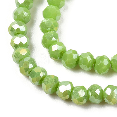 Electroplate Glass Beads Strands EGLA-A034-P1mm-B24-1