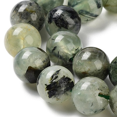 Natural Prehnite Beads Strands G-P322-48-10mm-01-1
