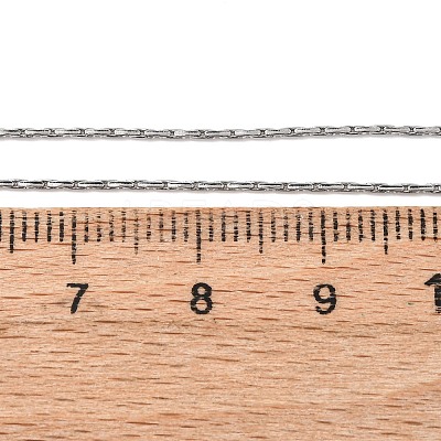 Tarnish Resistant 304 Stainless Steel Boston Chain Necklaces STAS-O053-15P-1