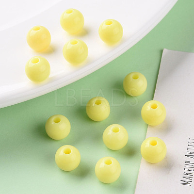 Opaque Acrylic Beads MACR-S370-C8mm-A10-1