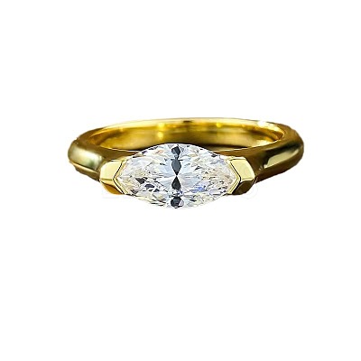 Alloy with Clear Cubic Zirconia Finger Rings FS-WGD7F1A-01-1