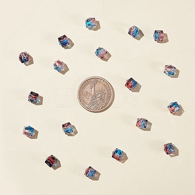 Two Tone Transparent Spray Painted Acrylic Bead LS-X-ACRP-T005-26C-1