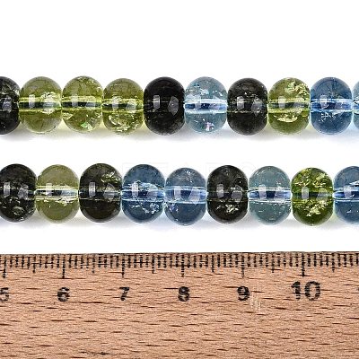 Crackle Transparent Glass Beads Strands GLAA-N074-02B-08-1