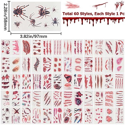 2 Sets 2 Style Body Art Tattoos Stickers MRMJ-GF0001-39-1