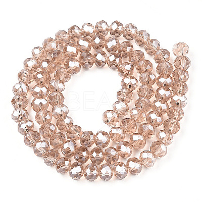 Electroplate Glass Beads Strands EGLA-A034-T1mm-A29-1