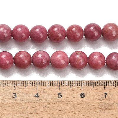 Natural Rhodonite Beads Strands G-F820-K06-8mm-1