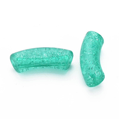 Transparent Crackle Acrylic Beads CACR-S009-001B-N68-1