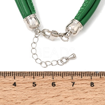 Microfiber Leather Multi-strand Cord Bracelets Makings FB-CBA983F-01P-13-1