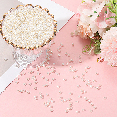 Imitation Pearl Acrylic Beads PEAR-LT0001-02F-1