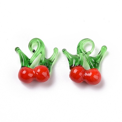 Handmade Lampwork Pendants X-LAMP-S188-10-1