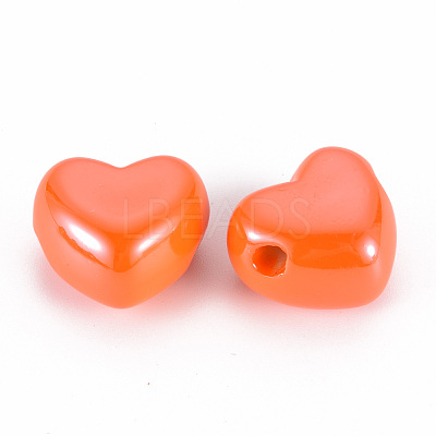 Opaque Acrylic European Beads MACR-S372-03B-84-1
