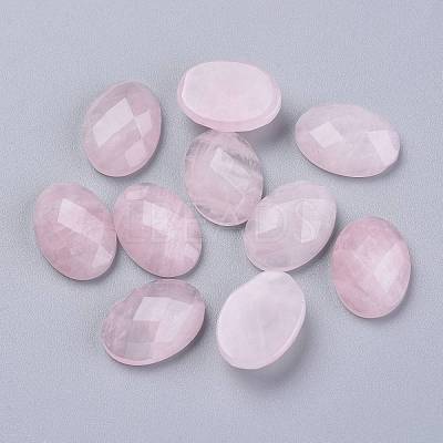 Natural Rose Quartz Cabochons X-G-G760-A08-1