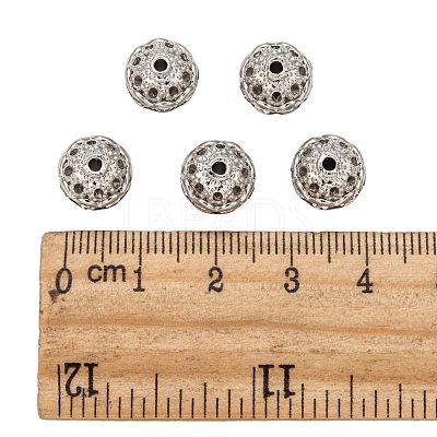 Brass Rhinestone Beads X-RB-H041-14-1