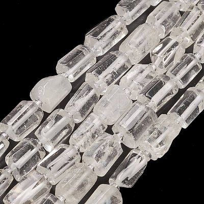 Natural Quartz Crystal Beads Strands LS-G-M403-B17-1