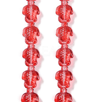 Transparent Glass Enamel Beads Strands GLAA-B021-06D-1