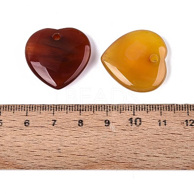 Natural Red Agate Pendants G-Q601-29D-1
