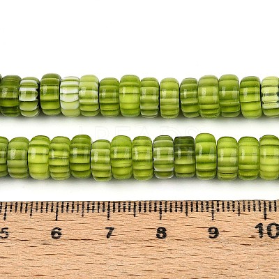 Handmade Millefiori Glass Beads Strands X-LAMP-T021-27B-07-1