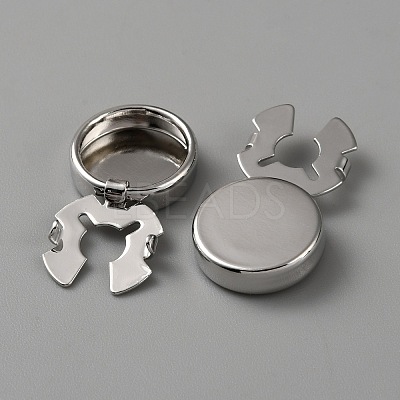 Brass Cufflinks BUTT-WH0034-16P-1