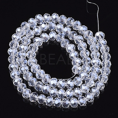 Electroplate Glass Beads Strands EGLA-A034-T1mm-A08-1