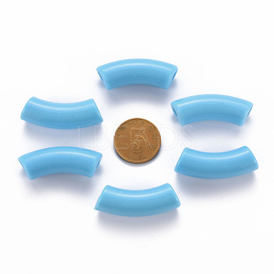 Opaque Acrylic Beads MACR-S372-001B-S012-1