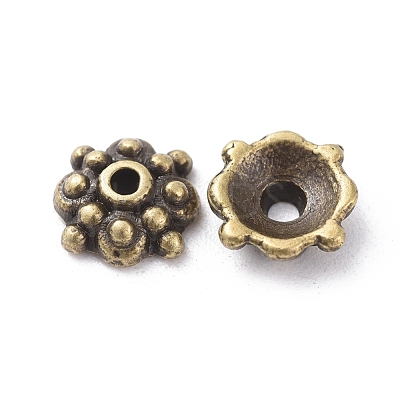 Tibetan Style Alloy Caps MLF0664Y-1