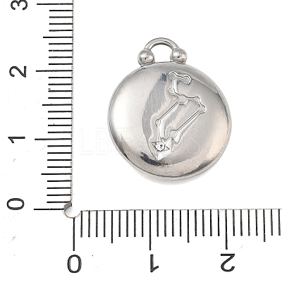 12 Constellations 304 Stainless Steel Pendants STAS-F354-01P-05-1