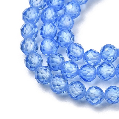 Cubic Zirconia Beads Strands G-G792-47-14C-1