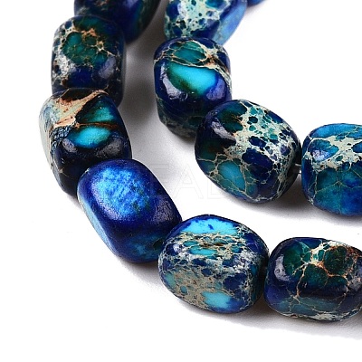 Natural Imperial Jasper Beads Strands G-N342-62B-1